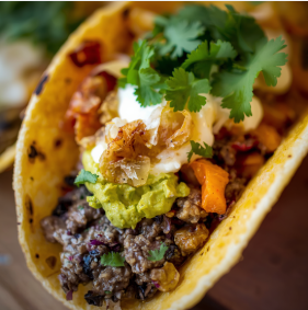 Taco Frida végan aux champignons huître